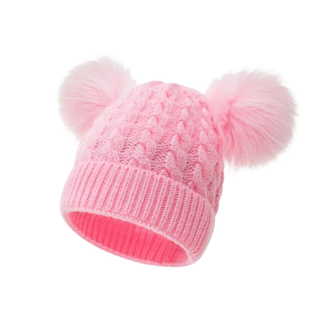 Pom - Pom Cozy Beanie - Wearebambino - Pink - One Size - Pom - Pom Cozy Beanie