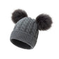 Pom - Pom Cozy Beanie - Wearebambino - Grey - One Size - Pom - Pom Cozy Beanie