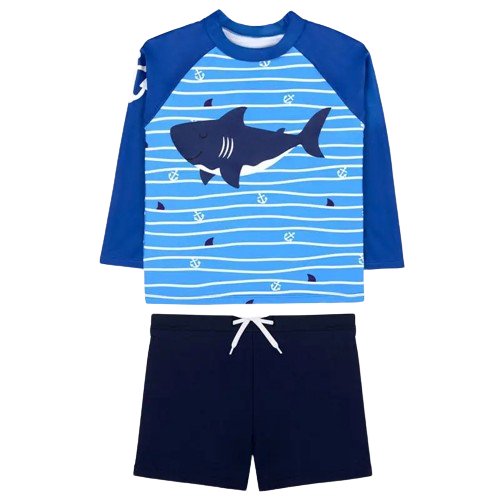 Poolside Trends: Chic Swimwear for Big Boys - Wearebambino - 2Y (90cm - 35.5in) - Blue - Poolside Trends: Chic Swimwear for Big Boys