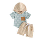 Rainbow Hooded Baby Set - Wearebambino - 3 - 6 M - Rainbow Hooded Baby Set