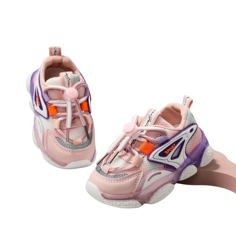 Rainbow Light - Up Sneakers - Wearebambino - Pink - 5 - Rainbow Light - Up Sneakers