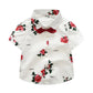 Red Floral Shirt Toddler Set - Wearebambino - 2T - Red Floral Shirt Toddler Set