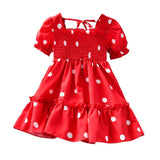 Red Polka Dot Toddler Dress - Wearebambino - 3T - Red Polka Dot Toddler Dress