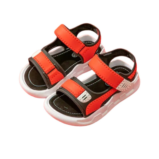 Red summer sandals for boys - Wearebambino - Red - 21 - Red summer sandals for boys