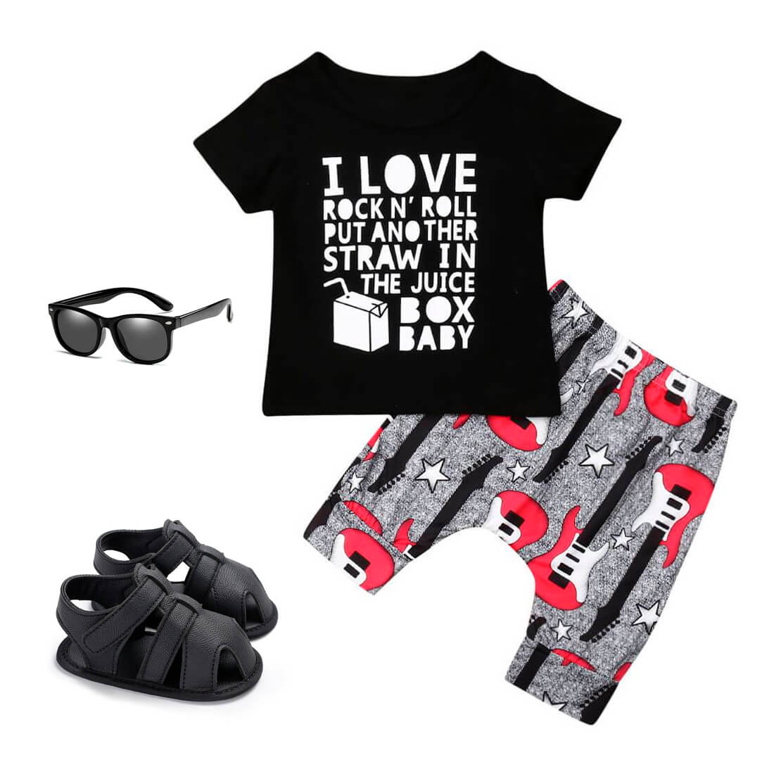 Rock N Roll Toddler Set - Wearebambino - 12 - 18 M - Rock N Roll Toddler Set