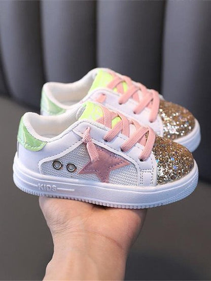 Rock Star Glam Glitter Sneakers by Bambino - Wearebambino - Pink - 6 - Rock Star Glam Glitter Sneakers by Bambino