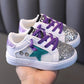 Rock Star Glam Glitter Sneakers by Bambino - Wearebambino - Purple - 6 - Rock Star Glam Glitter Sneakers by Bambino