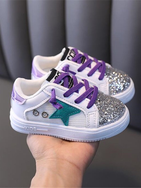 Rock Star Glam Glitter Sneakers by Bambino - Wearebambino - Purple - 6 - Rock Star Glam Glitter Sneakers by Bambino