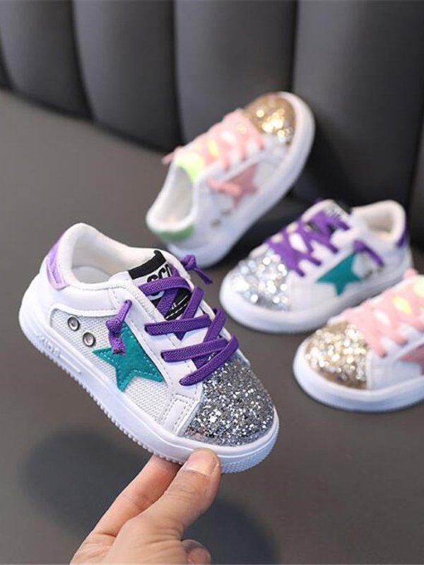 Rock Star Glam Glitter Sneakers by Bambino - Wearebambino - Pink - 6 - Rock Star Glam Glitter Sneakers by Bambino