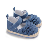 Ruffle Solid Baby Shoes - Wearebambino - Blue - 1 - Ruffle Solid Baby Shoes