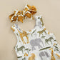 Safari Adventure Sleeveless Baby Set - Wearebambino - 3 - 6 M - Safari Adventure Sleeveless Baby Set