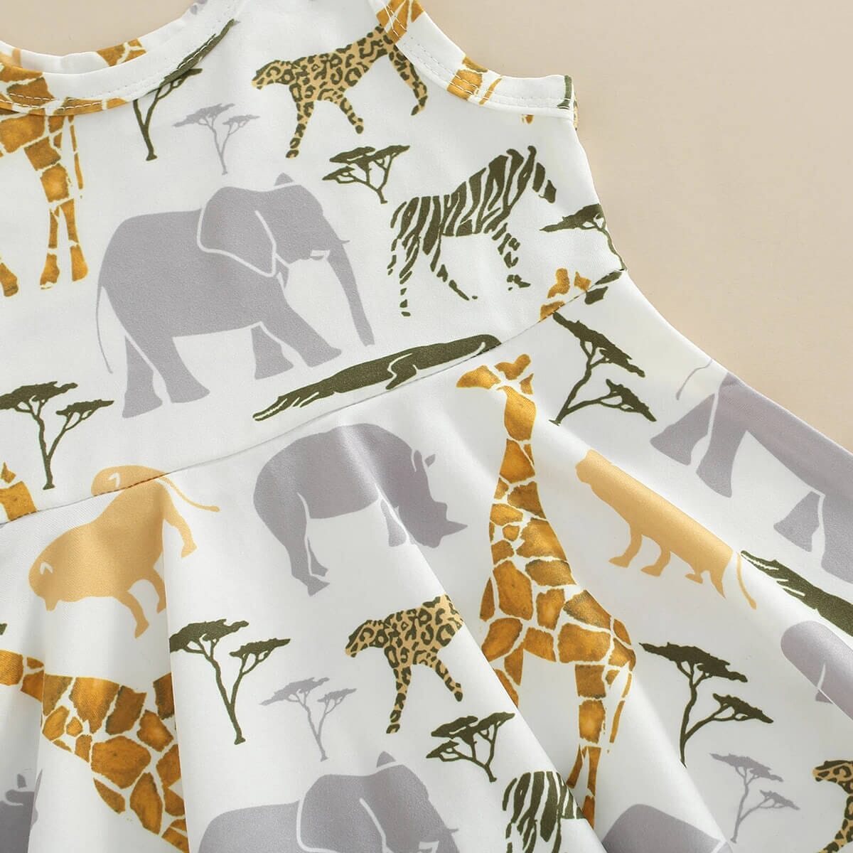 Safari Adventure Sleeveless Baby Set - Wearebambino - 3 - 6 M - Safari Adventure Sleeveless Baby Set