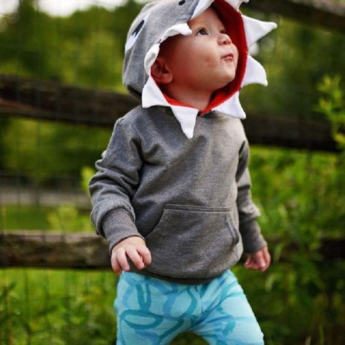 Shark Toddler Hoodie - Wearebambino - 2T - Shark Toddler Hoodie