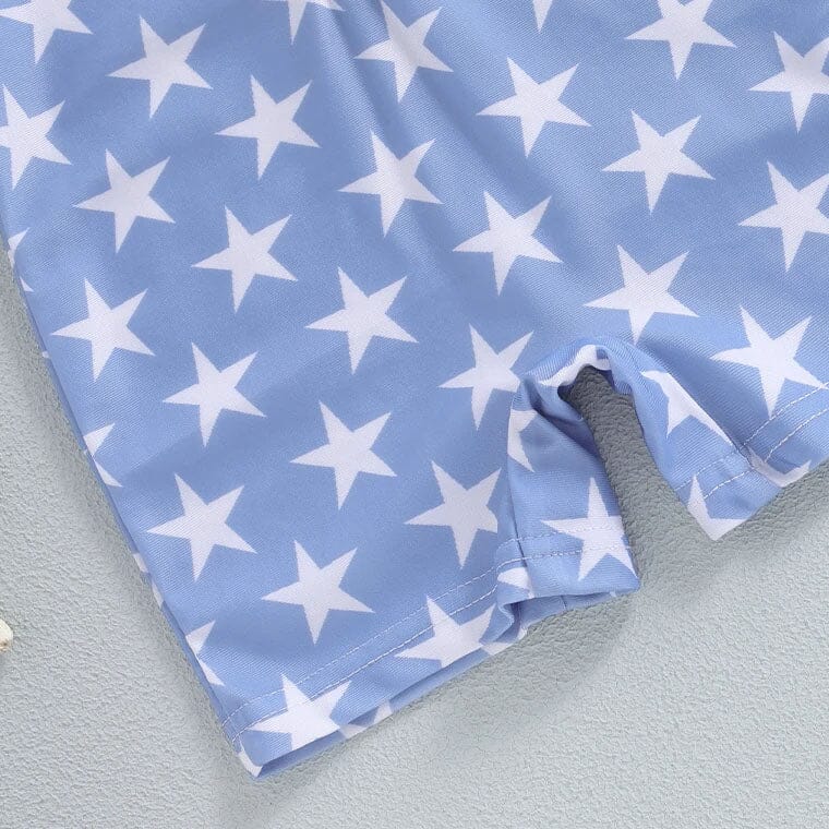 Short Sleeve American Baby Swimsuit - Wearebambino - 3 - 6 M - Short Sleeve American Baby Swimsuit