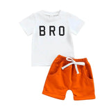 Short Sleeve Bro Baby Set - Wearebambino - 0 - 3 M - Short Sleeve Bro Baby Set