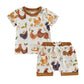 Short Sleeve Farm Baby Set - Wearebambino - 3 - 6 M - Short Sleeve Farm Baby Set