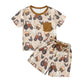 Short Sleeve Little Farm Baby Set - Wearebambino - 3 - 6 M - Short Sleeve Little Farm Baby Set