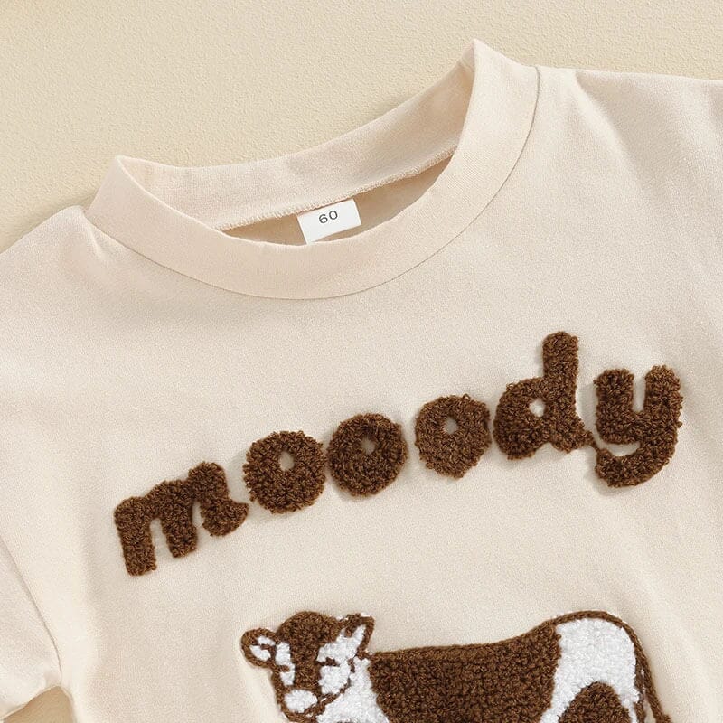 Short Sleeve Moody Baby Bodysuit - Wearebambino - 0 - 3 M - Short Sleeve Moody Baby Bodysuit