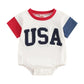 Short Sleeve USA Baby Bodysuit - Wearebambino - 0 - 3 M - Short Sleeve USA Baby Bodysuit