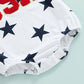 Short Sleeve USA Stars Baby Bodysuit - Wearebambino - 0 - 3 M - Short Sleeve USA Stars Baby Bodysuit