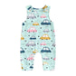 Sleeveless Cars Baby Jumpsuit - Wearebambino - 0 - 3 M - Sleeveless Cars Baby Jumpsuit