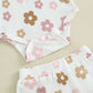 Sleeveless White Floral Baby Set - Wearebambino - 0 - 3 M - Sleeveless White Floral Baby Set