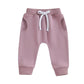 Solid Baby Pants - Wearebambino - Purple - 3 - 6 M - Solid Baby Pants