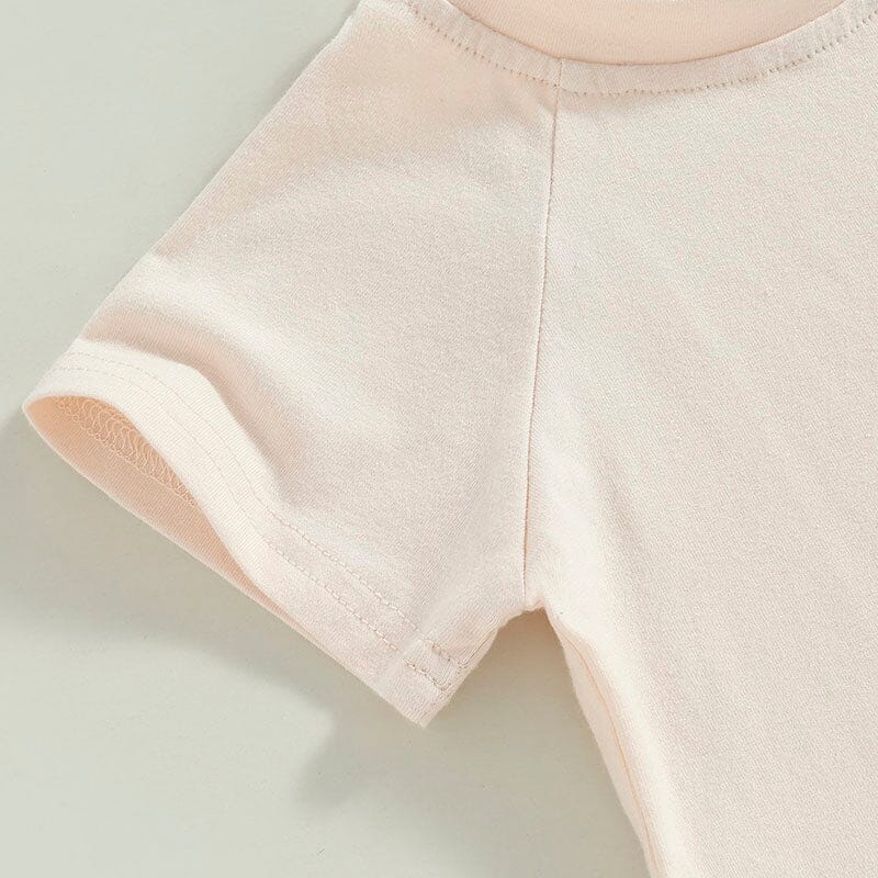 Solid Beige Toddler Tee - Wearebambino - 9 - 12 M - Solid Beige Toddler Tee