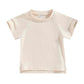 Solid Beige Toddler Tee - Wearebambino - 9 - 12 M - Solid Beige Toddler Tee