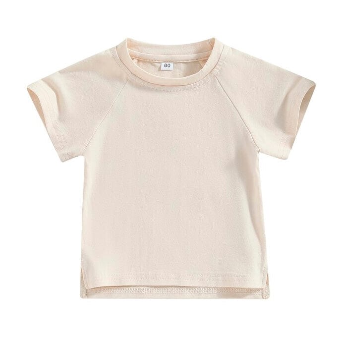 Solid Beige Toddler Tee - Wearebambino - 9 - 12 M - Solid Beige Toddler Tee