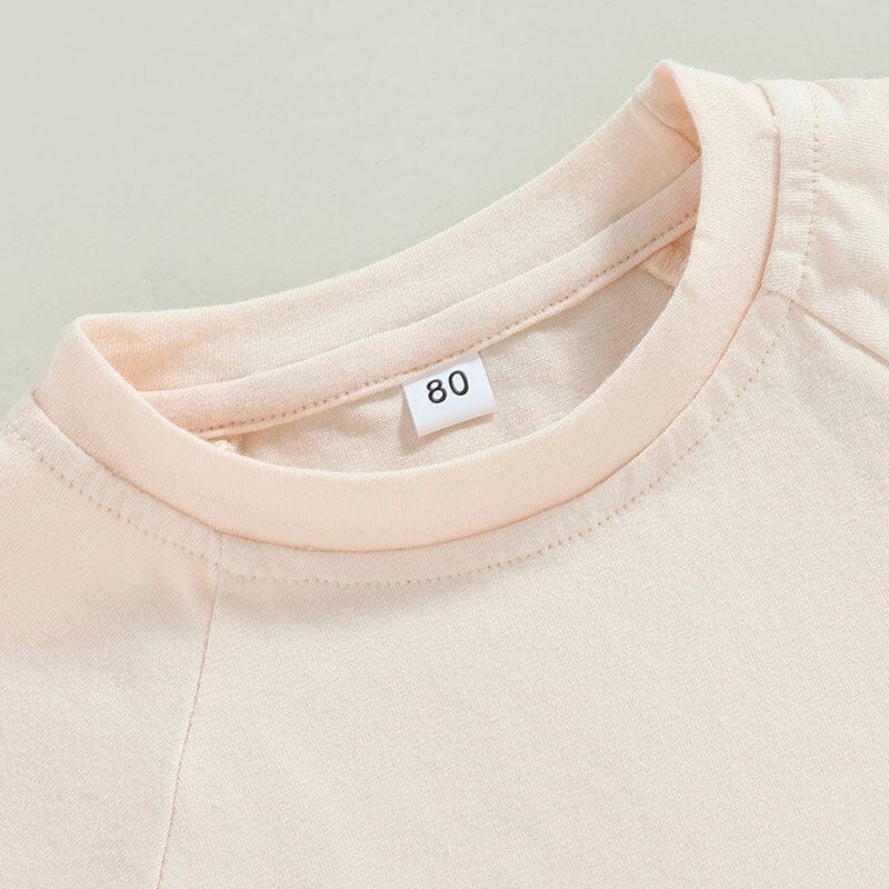 Solid Beige Toddler Tee - Wearebambino - 9 - 12 M - Solid Beige Toddler Tee