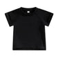 Solid Black Toddler Tee - Wearebambino - 9 - 12 M - Solid Black Toddler Tee