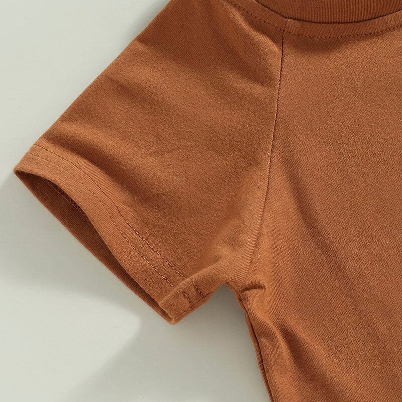 Solid Brown Toddler Tee - Wearebambino - 9 - 12 M - Solid Brown Toddler Tee