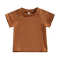 Solid Brown Toddler Tee - Wearebambino - 9 - 12 M - Solid Brown Toddler Tee