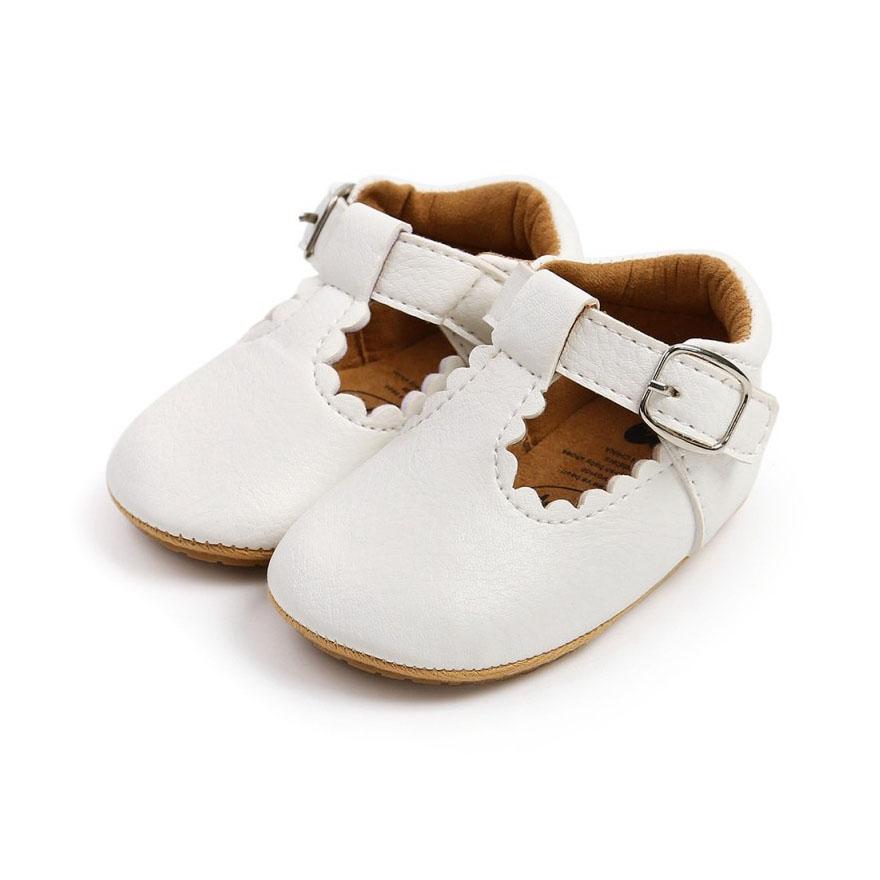 Solid Buckle Baby Shoes - Wearebambino - White - 1 - Solid Buckle Baby Shoes