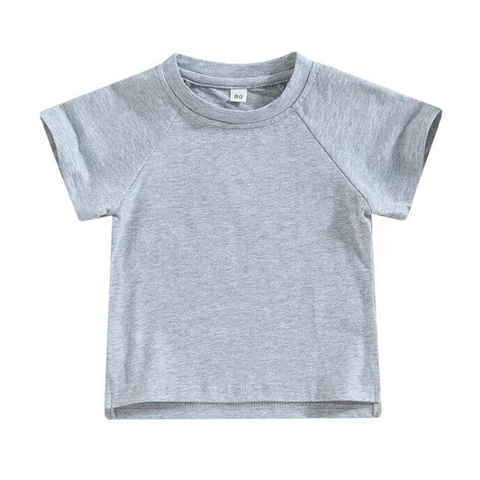 Solid Gray Toddler Tee - Wearebambino - 9 - 12 M - Solid Gray Toddler Tee