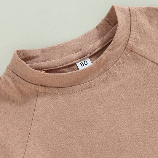 Solid Khaki Toddler Tee - Wearebambino - 9 - 12 M - Solid Khaki Toddler Tee