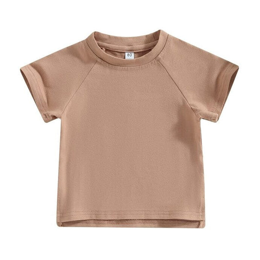 Solid Khaki Toddler Tee - Wearebambino - 9 - 12 M - Solid Khaki Toddler Tee