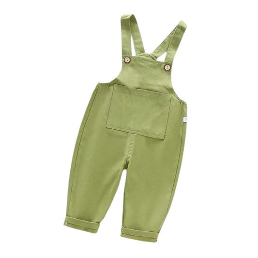 Solid Overalls - Wearebambino - Khaki - 2T - Solid Overalls