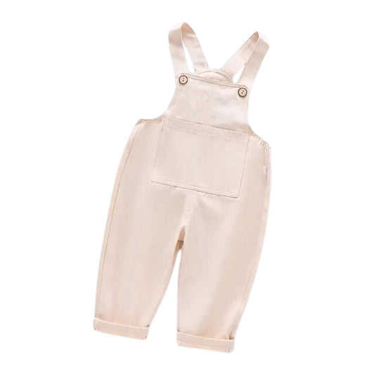 Solid Overalls - Wearebambino - Creamy color - 2T - Solid Overalls