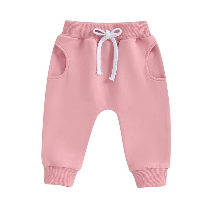 Solid Pants - Wearebambino - Pink - 3 - 6 M - Solid Pants