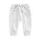 Solid Pockets Baby Pants - Wearebambino - White - 3 - 6 M - Solid Pockets Baby Pants