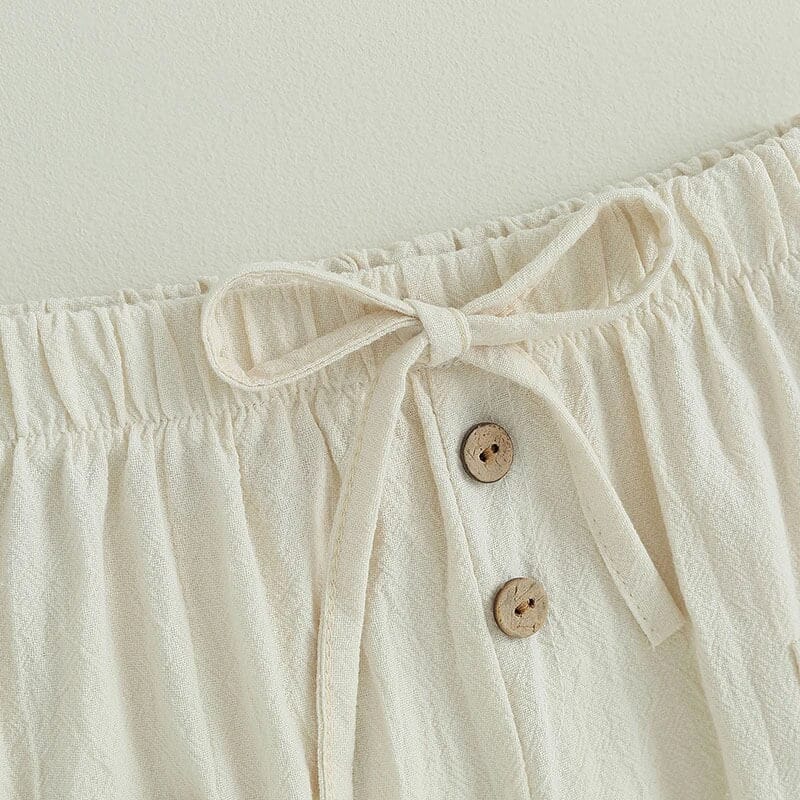 Solid Pockets Toddler Pants - Wearebambino - Beige - 9 - 12 M - Solid Pockets Toddler Pants