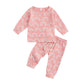 Solid Rainbow Baby Pajama Set - Wearebambino - Pink - 3 - 6 M - Solid Rainbow Baby Pajama Set