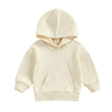 Solid Toddler Hoodie - Wearebambino - Beige - 9 - 12 M - Solid Toddler Hoodie