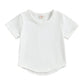 Solid V - Neck Toddler Tee - Wearebambino - White - 9 - 12 M - Solid V - Neck Toddler Tee