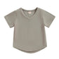 Solid V - Neck Toddler Tee - Wearebambino - Gray - 9 - 12 M - Solid V - Neck Toddler Tee