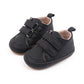 Solid Velcro Baby Sneakers - Wearebambino - Black - 1 - Solid Velcro Baby Sneakers