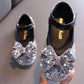 Sparkly Bow Mary Jane Shoes By Bambino - Wearebambino - Black - 1 - Sparkly Bow Mary Jane Shoes By Bambino