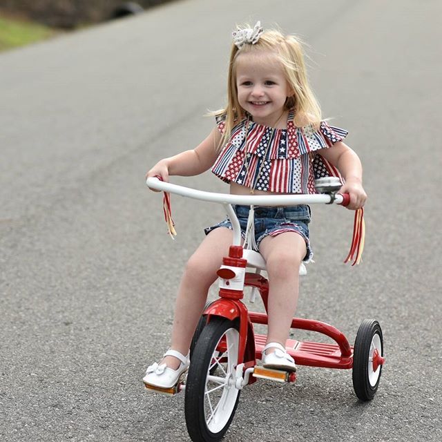 Stars and Stripes Patched Denim Shorts Set - Wearebambino - Blue - 2T - Stars and Stripes Patched Denim Shorts Set